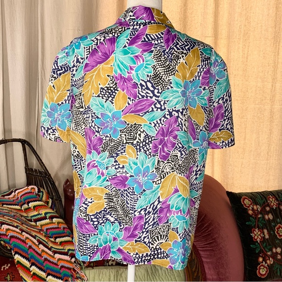 80s Tropical Blouse - Picture 3 of 9